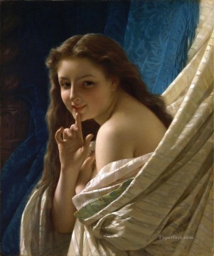 Pierre Auguste Cot Painting - portrait of a young woman Academic Classicism Pierre Auguste Cot